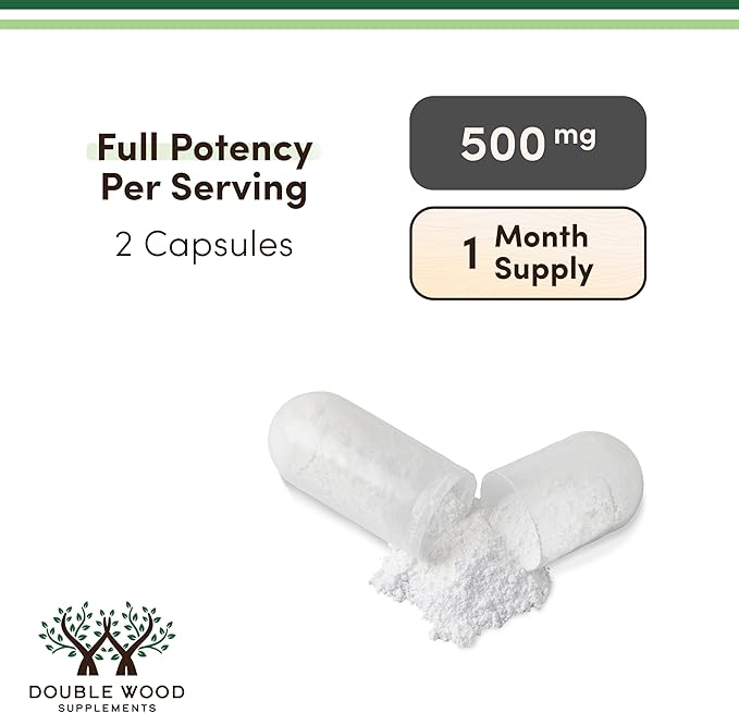 Liposomal Glutathione Supplement 500mg per Serving 60 Capsules (Vegan Safe Non-GMO) Max Absorption Liposomal Glutathione with Genuine Smell and Taste by Double Wood