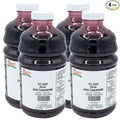 Nature Blessed 100% Pure Merlot Red Grape Fruit Juice Concentrate - 4 Quarts (4/2 fl oz bottles) Excellent for Home Brewers or Vintners Spirits Smoothies