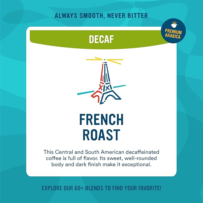 Cameron's Coffee Roasted Whole Bean Coffee Organic Decaf French Roast 4 Pound