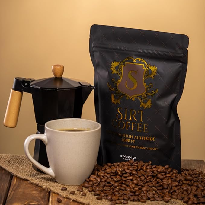 Siri Roast Medium Roast Ground Coffee 100% Arabica Coffee Smooth Rich Flavor with Chocolate Notes – Premium Fresh Roasted Coffee for Drip &amp French Press16 oz