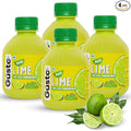 Gusto Foods Green Lime Juice Concentrate - Pack of 4 (800ml)