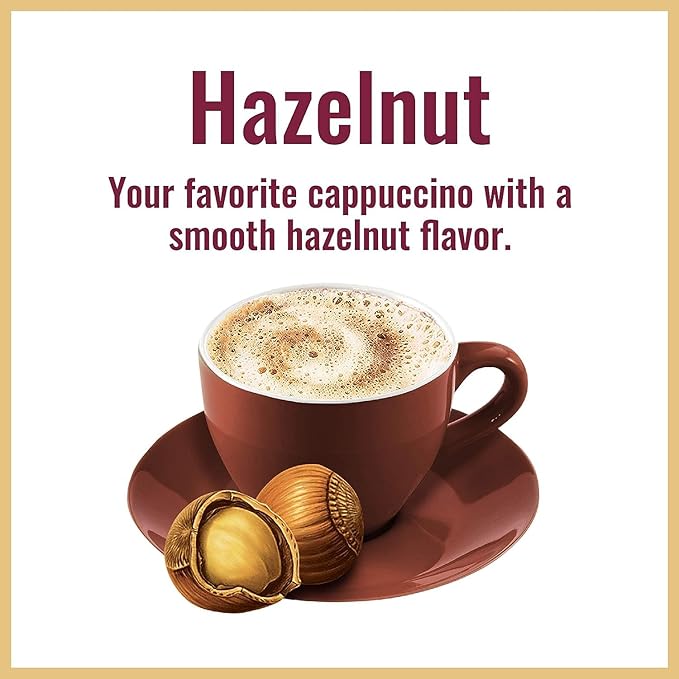 Hills Bros. Hazelnut Cappuccino mix14 Ounce (Pack of 3)