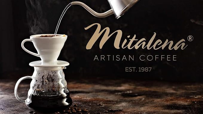 Mitalena Morning Blend Low Acid Coffee Pods - Medium Roast Organic compatible with Keurig - Enjoy Small Batch Artisan Coffee Avoid Heartburn and Acid Reflux - 96 cups