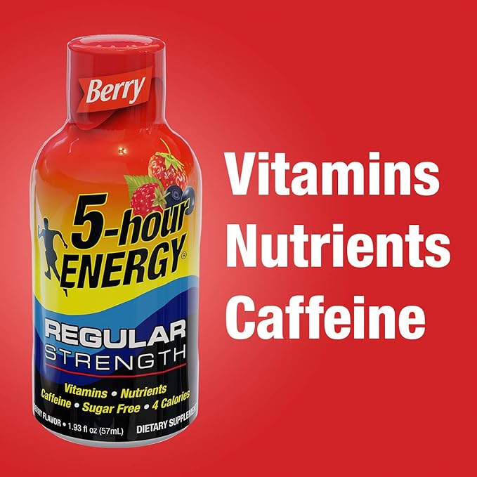 Living Essentials 5 Hour Energy Supplements Berry 12 Count