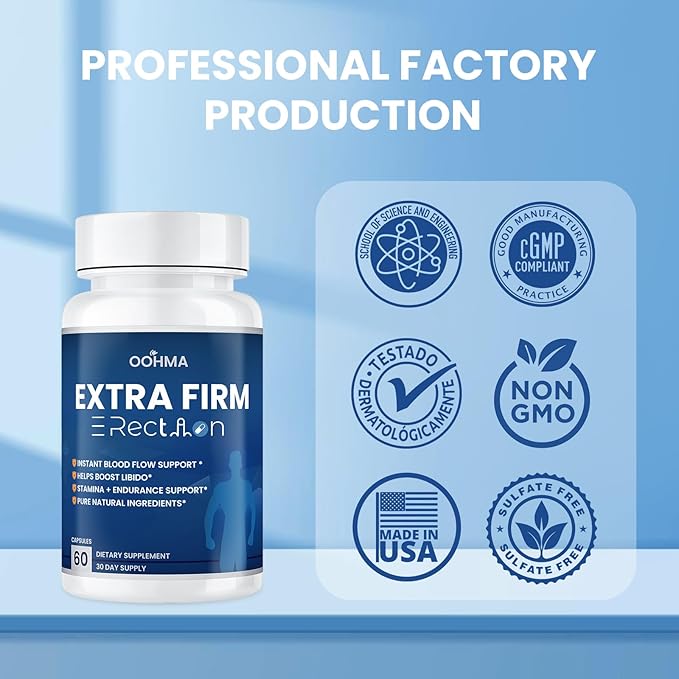 Fast-ActingMale Enhancing Supplement Pills for Blood Flow Size &amp Stamina | Natural Formula with Maca &amp Epimedium | 3rd Party Tested for Purity &amp Potency | 60 Tablets