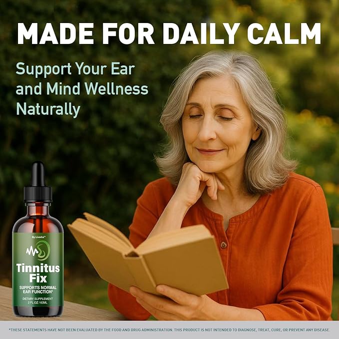 TinnitusFix Drops - Official TinnitusFix Advanced Liquid Hearing Support Drop All Natural Supplement Vitamins for Ear &amp Hearing Wellness Support Reviews 1 Bottle for 1 Month