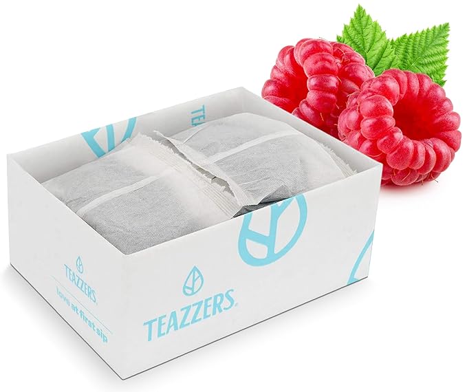 Teazzers Premium All-Natural Black Tea Bags– Great for Foodservice Commercial Ice Tea Brewers | Unsweetened USA-Made Bulk Green Tea for Restaurants Cafés &amp Home Brewing (2 Ounce 48 Count)