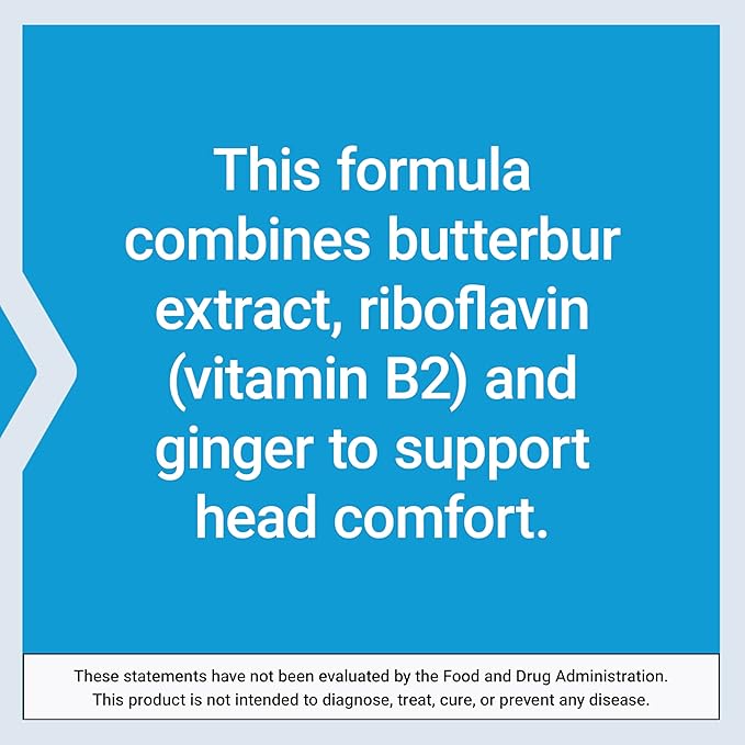 Life Extension Migra-Eeze - Butterbur Root Extract with Vitamin B2 (Riboflavin) &amp Ginger Supplement - Formula to Ease Head Discomfort - Gluten-Free — 60 Softgels