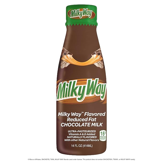 MilkyWay™ Chocolate Milk - Packed with the flavors of creamy caramel smooth nougat and rich milk chocolate. Pack of 12 14 oz Bottles