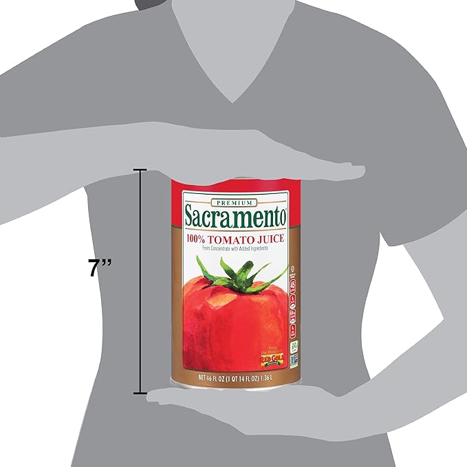 Sacramento Tomato Juice 46 Oz Can Case of 12 Cans