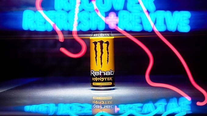 Monster Rehab Tea + Lemonade + Energy Energy Drink 15.5 Ounce | Energy Iced Tea Pack of 15
