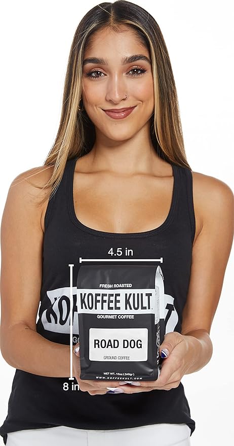 Koffee Kult Road Dog Dark Roast Coffee (ground coffee12oz)