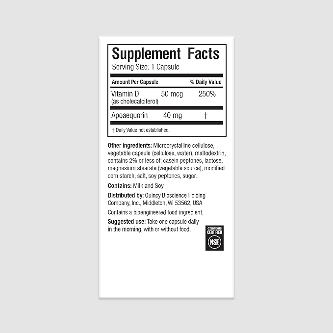 Prevagen Professional Formula - 30 Capsules (1 Month Supply) | Formulated for Your Brain | 40mg of Apoaequorin Plus Vitamin D3 with 7-Day Pill Minder