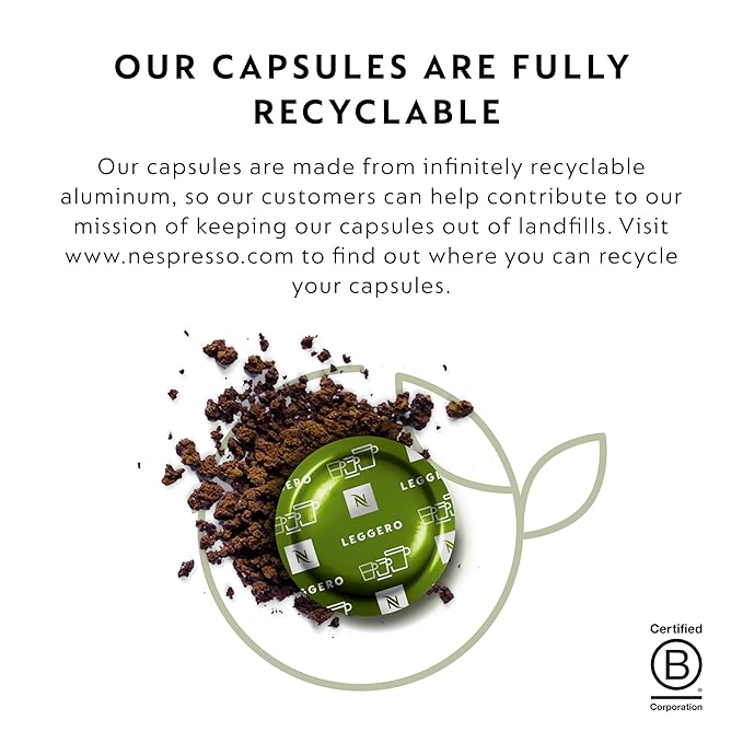 Nespresso Professional Coffee Capsules Leggero Coffee Bundle 150-Count Capsules