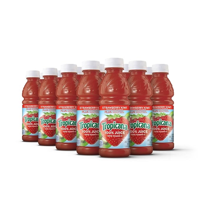 Tropicana Juice Strawberry Kiwi 10 Fl Oz (Pack of 15)