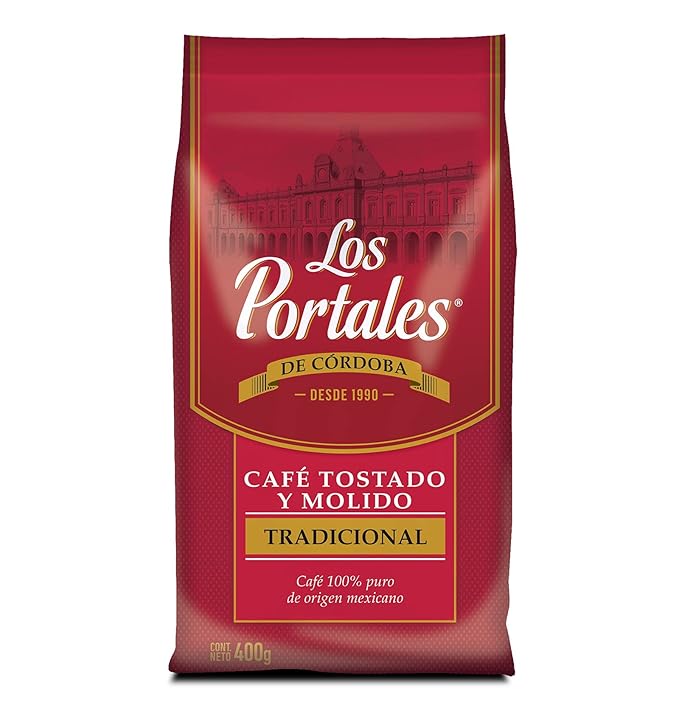 Los Portales de Cordoba Mexican Mountain Grown Gourmet Coffee Roasted Ground Coffee (0.88 lb. Bag)
