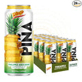 De Mi Pais Pineapple Juice with Pulp Premium Quality Canned Beverage Refreshing Piña Fruit Drink Organic Pineapple Juice Perfect for Groceries Size 16.57 Fl Oz 24-Pack
