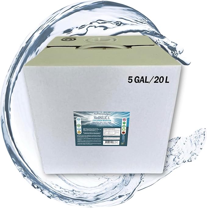 MediSILICA Collagen Booster Water-Soluble Silica/Silicon Nutritional Supplement - 5 Gallons in Cubetainer