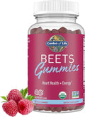 Garden of Life Organic Beet Root Gummies Made from Pectin with Antioxidants Vitamin C Vitamin D &amp B12 for Heart Health &amp Energy – BEETS Gummies – Vegan Gluten Free Non GMO Raspberry 30 S