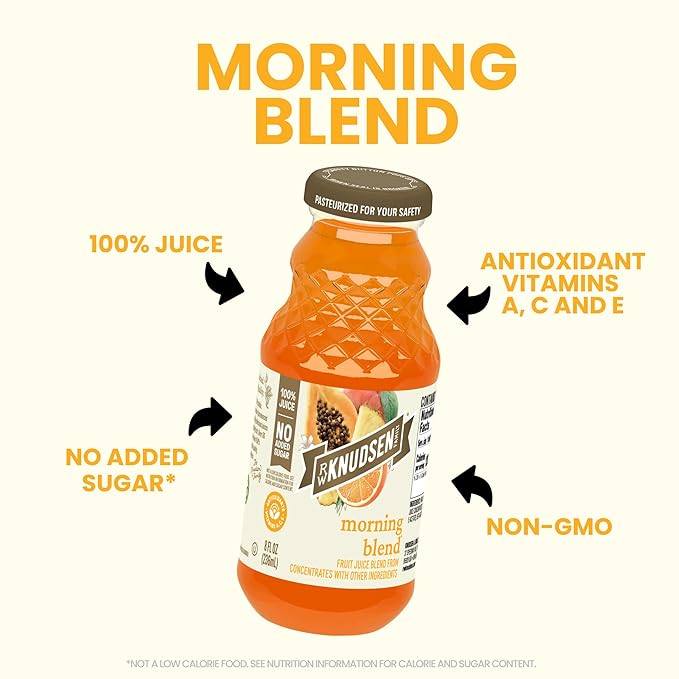 R.W. Knudsen Organic Morning Blend Juice 8 fl oz (12 Pack)