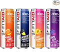 LIFEAID FITAID Energy 200mg Natural Caffeine Keto Variety Pack Optimum Performance Formula: BCAAs Quercetin Electrolytes Omega-3s 15 Calories Paleo Vegan &amp Gluten-Free 12 Fl Oz (Pack of