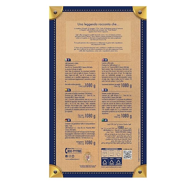Caffe Borbone ESE Coffee Pods - Miscela Verde/Dek (Decaf) - 150 Count