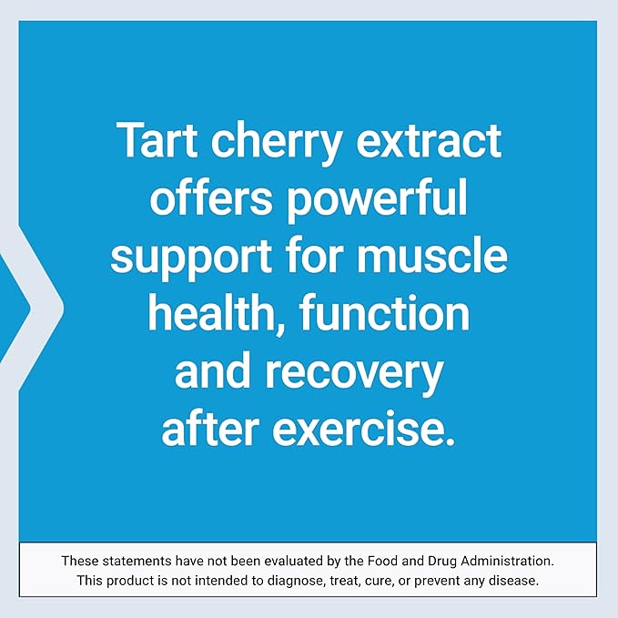 Life Extension Tart Cherry with CherryPURE® anthocyanins oxidative Stress Muscle Recovery Exercise Support Muscle Comfort Vegetarian Gluten-Free Non-GMO 60 Capsules