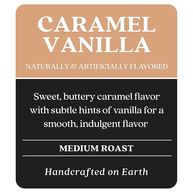 Copper Moon Single Serve Coffee Pods for Keurig K-Cup Brewers Medium Roast Caramel Vanilla Blend 36 Count