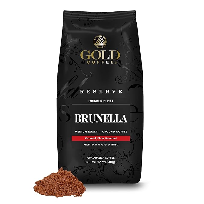 Gold Coffee Bundle | Velara Brunella &amp Lunesa Light Medium &amp Dark Roast Ground |100% Arabica Coffee 12 oz. (Pack of 3)