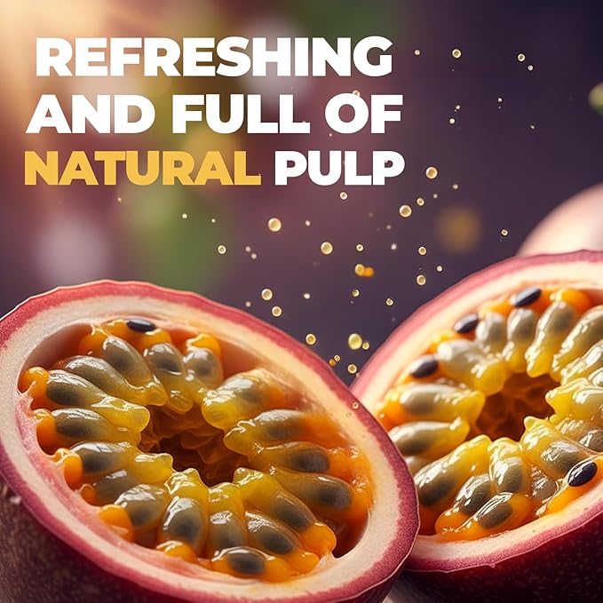 De Mi Pais Passion Fruit-maracuya Juice with Pulp Premium Quality Refreshing Fruit Beverage Canned Juice Perfect for Tropical Drinks Organic Experience Size 16.57 Fl Oz 12-Pack