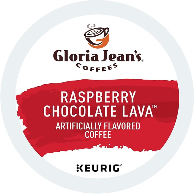 Gloria Jean's Raspberry Chocolate Lava Keurig Single-Serve K-Cup Pods Medium Roast Coffee 96 Count