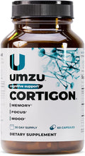 UMZU Cortigon Cortisol Support Supplement 30 Day Supply – Natural Formula with Ginkgo Biloba Phosphatidylserine Vitamin B12 &amp B6 – Supports Healthy Stress Management Mood Focus &amp Cognitiv