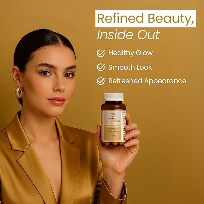 Made in Japan Advanced Gold Glutathione Capsules with Collagen Vitamin C and Antioxidants Supplement for Radiant Youthful-Looking Skin Collagen Production &amp Even Skin Tone – 3 Bottles