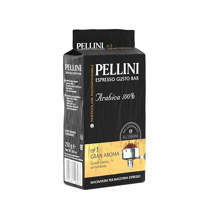 Pellini Espresso Gusto Bar no. 3 Gran Aroma Ground for Espresso Machine 500 g 300070414