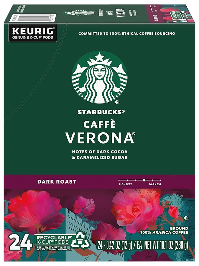 Starbucks Caffe Verona Keurig K-Cups 72 Count