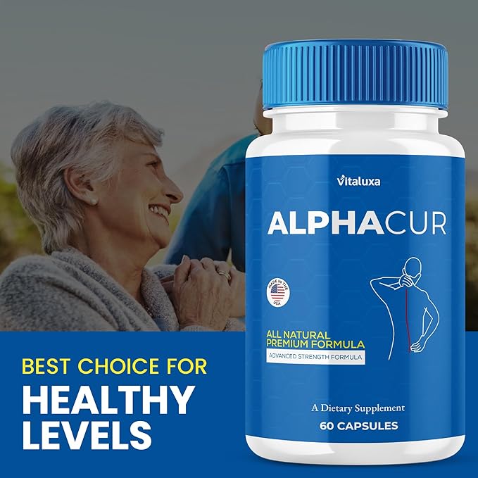 (2 Pack) Alphacur for Neuropathy AlphaCure Nerve Support Capsules Premium Health Blend All Natural Support Relief Supplement Alpha Cur Pills Advanced Vitamin Maximum Strength Renew Formula (120 Ct)