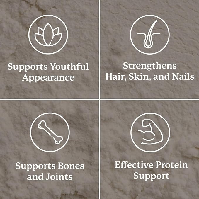 Nature's Sunshine Collagen Powder Type I and III Grass Fed and Pasture Raised Premium Bovine Collagen Peptides 18 Oz
