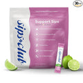 Sips Club Support Sip with Caffeine and L-Theanine Blend - Healthy Drink Mix Powder Packets for Immune &amp Digestive Health - All Natural Ingredients No Added Sugar or Dyes - Lime Time (30 Packs)