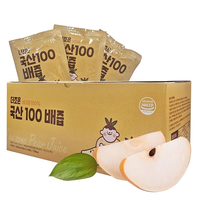 Sookwnag Premium Korean Pear Extract Juice - Pure Concentrate Juice 3.38 oz Per Pack/Total 30 Packs for Men and Women of All Ages