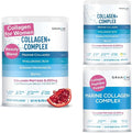 Marine Collagen Powder Trio Bundle – Lemon Pomegranate &amp Unflavored for Beauty and Health Support