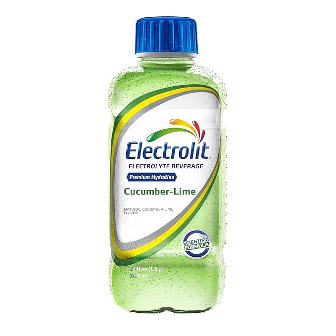 Electrolit Electrolyte Beverage Cucumber-Lime 21 Fl Oz bottle (Pack of 12)