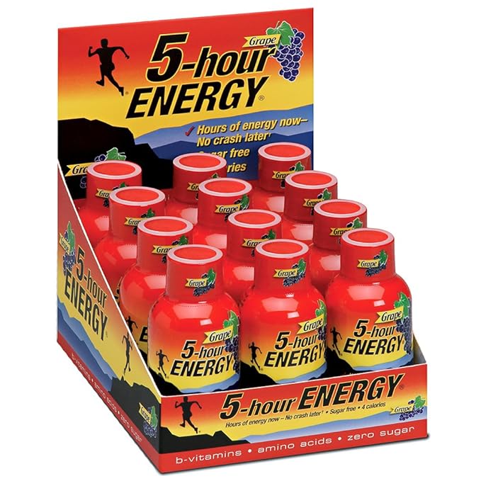 5 Hour Energy Grape 1.93 Fl Ounce 12 Count