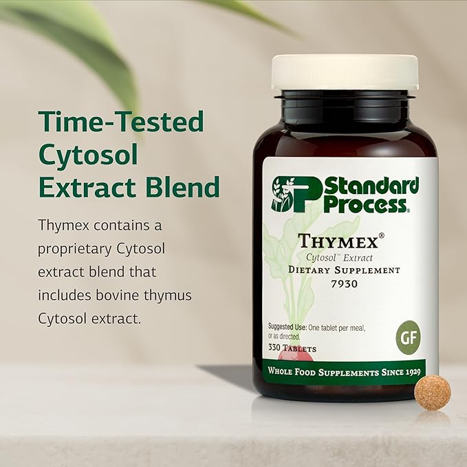 Standard Process Thymex Cytosol Extract Dietary Supplement - Gluten-Free Non-Dairy &amp Non-Soy - Immune System Health Supplement - 330 Tablets