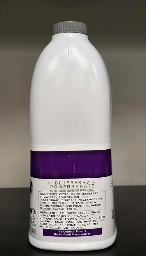 Torani Real Fruit Smoothie Mix Blueberry Pomegranate 64 Ounce