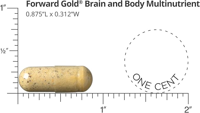 Dr. Whitaker's Forward Gold Daily Regimen Multi-Nutrient Vitamin Supplement for Adults 65+ 120 Packets (30-Day Supply)