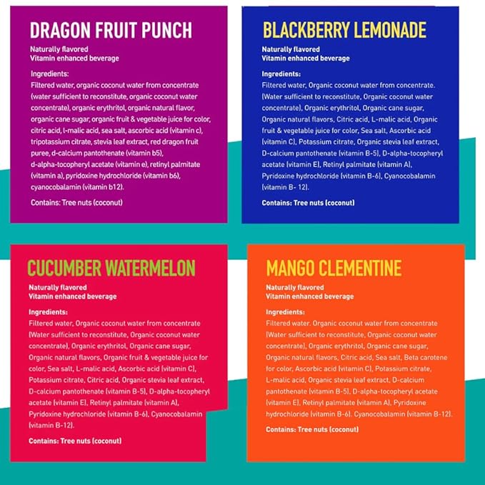 Roar Organic Beverages Variety Pack 10-Pack (18oz Bottles) – Strawberry Lemonade Dragon Fruit Punch Mango Clementine Blackberry Lemonade &amp Georgia Peach – Refreshing Organic Drink