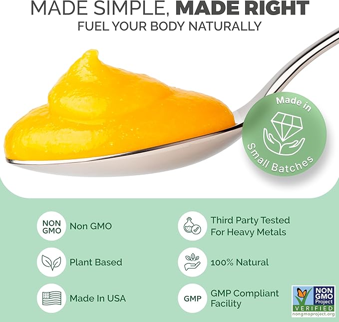 Wildcrafted Irish Sea Moss Gel | Made in USA | Rich in Vitamins &amp Minerals | Sea Moss Gel Raw | Nutritional Supplement | Lemon Ginger (16 oz)