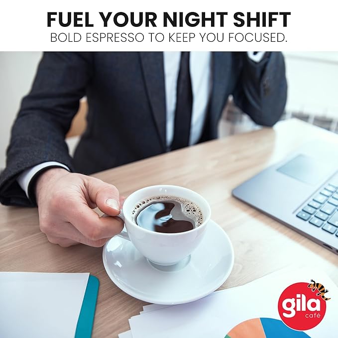 gila café Ground Coffee Medium Roast Espresso 32oz (1-Pack) - 100% Mexican Arabica Bean Coffee Grounds - Made with Coffeeberry - Chocolate Hazelnut Vanilla Notes