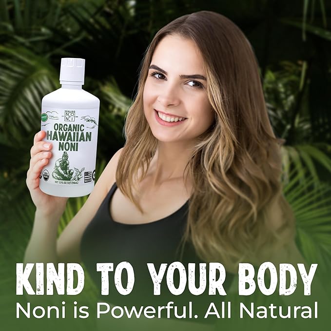 Healing Noni - 1-Pack Plastic Bottle 32oz - 100% Pure Hawaiian Organic Noni Juice - USDA Certified Organic