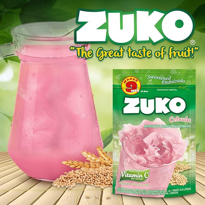 Zuko Cebada Instant Powder Drink | Family Pack | No Sugar Needed | Vitamin C | 14.1 Ounce (Pack of 2)